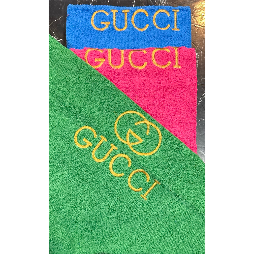 HANDUK GUCCI BORDIR JUMBO UK.80x145cm