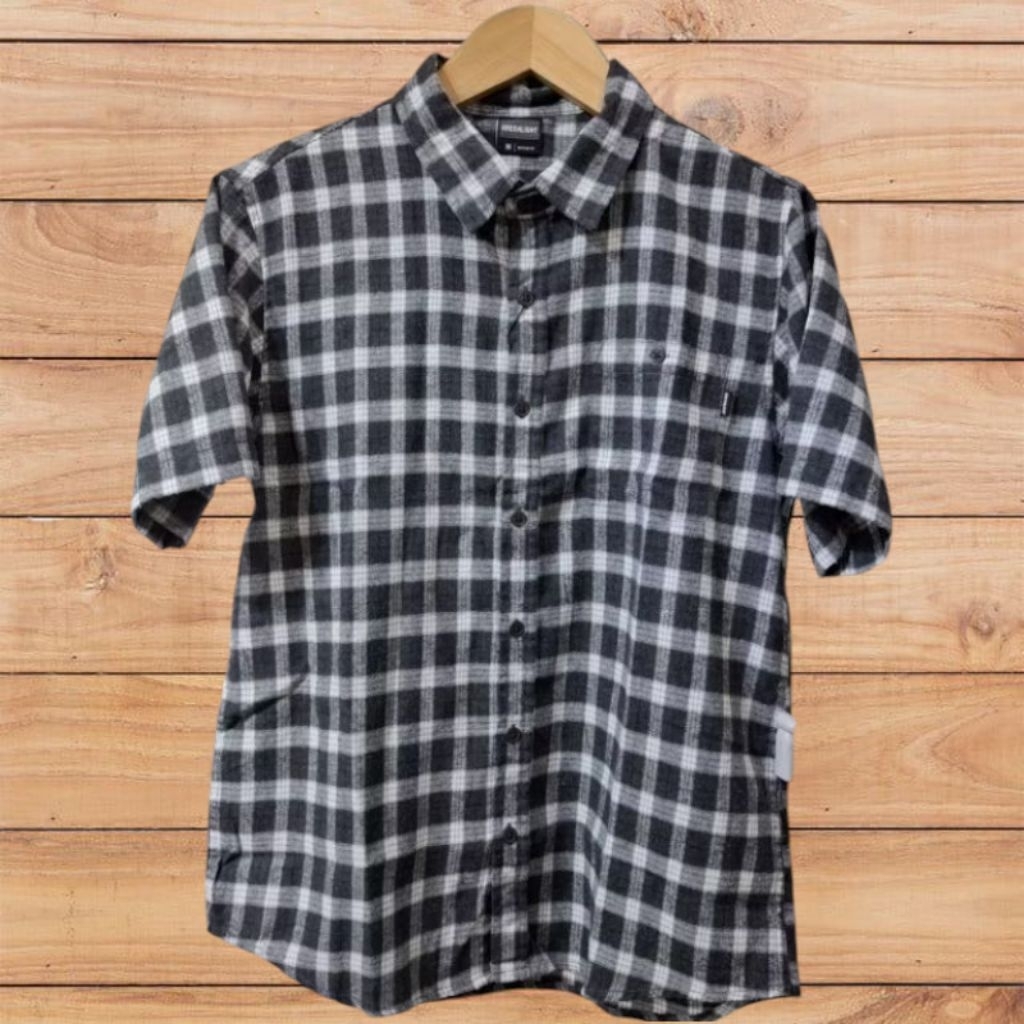 Kemeja Pendek Flanel Pria Greenlight Original