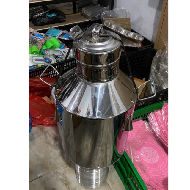 dandang bajigur ukuran 30cm free gayung  bahan stainless tebal