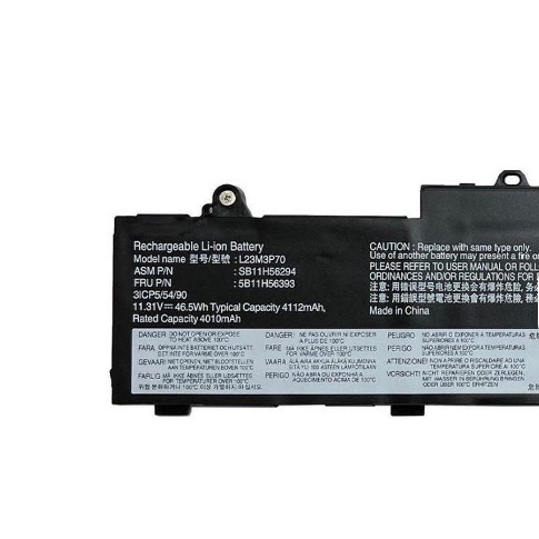 L23D3P70 Laptop Battery 46.5Wh 4112mAh 11.31V Compatible with Lenovo ThinkPad L14 Gen 5 / ThinkPad L