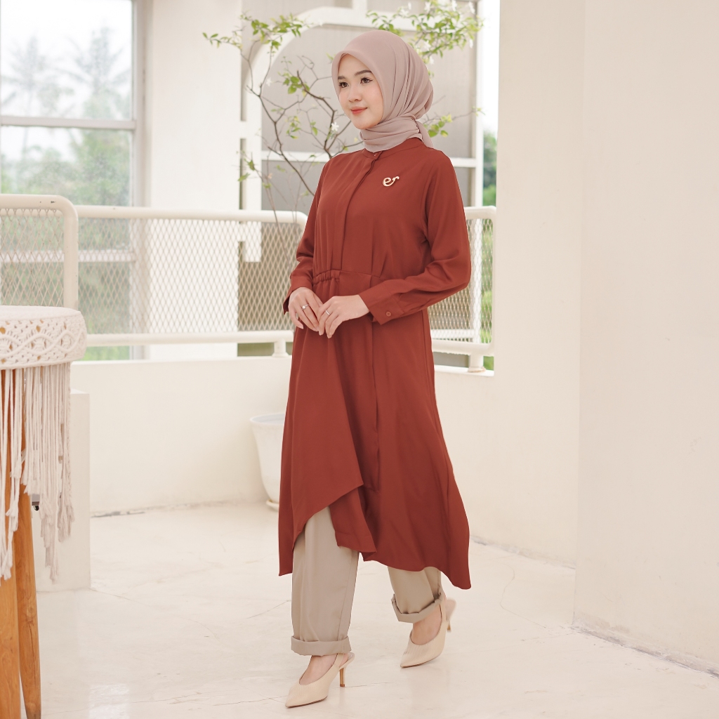 Ederra Celisa Tunic / Atasan Wanita / Tunik Polos