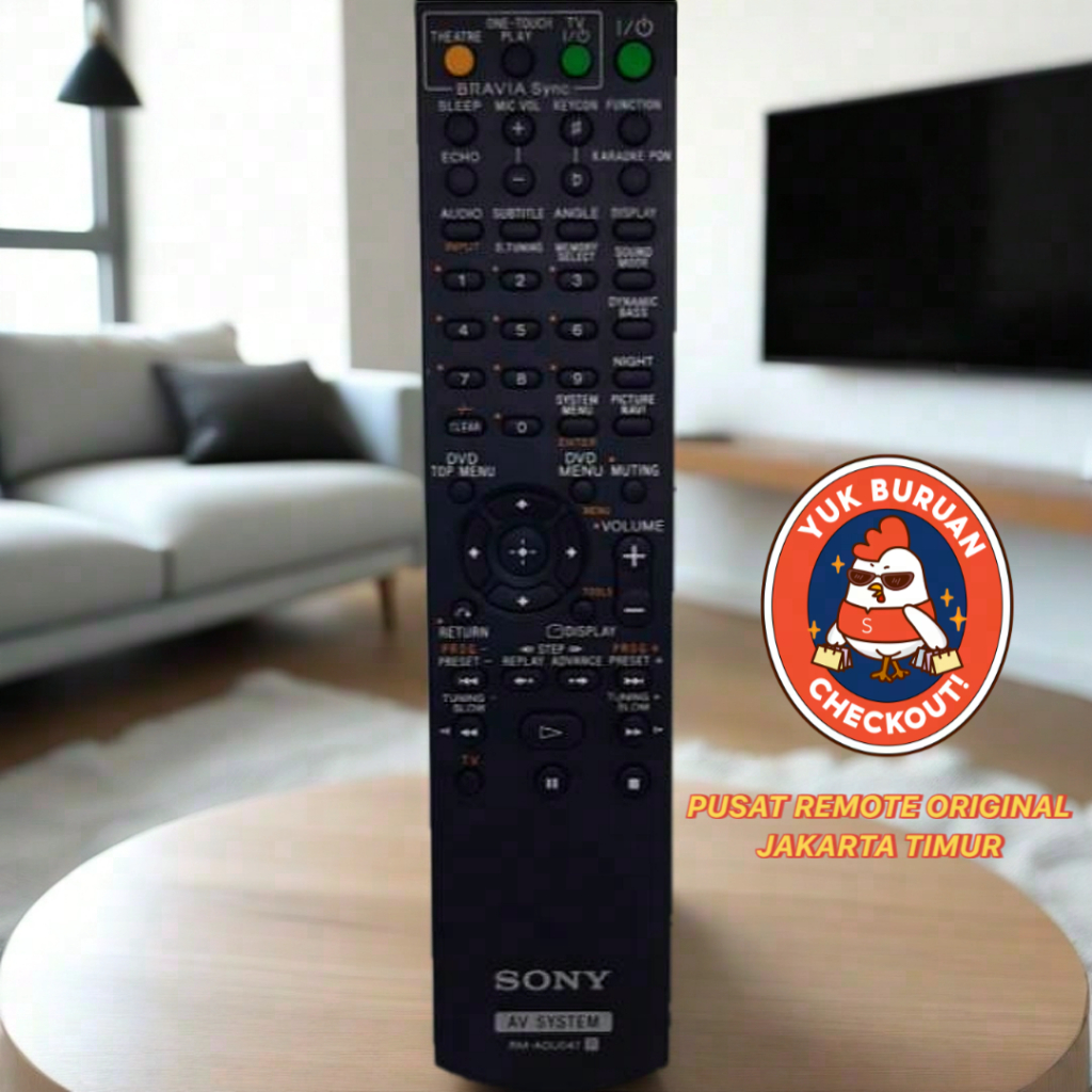 REMOTE REMOT DVD HOME THEATER SONY RM-ADU047 ORIGINAL ASLI