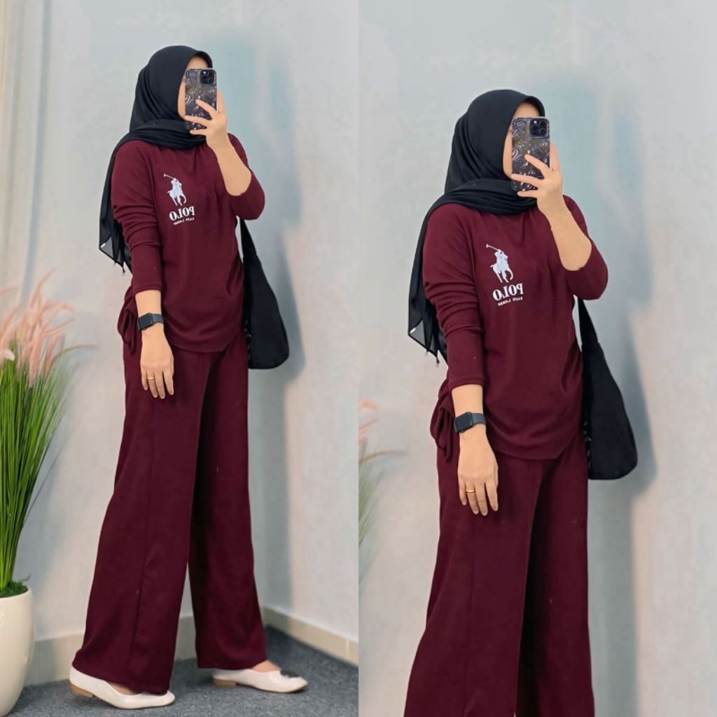 SET KULOT AMARA MATT KNIT PB 66 PC 93 DAN SAKU KANAN