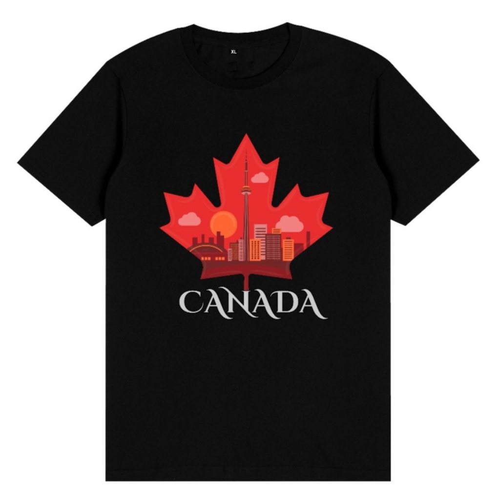 TSHIRT KAOS SOUVENIR CANADA DTF SABLON