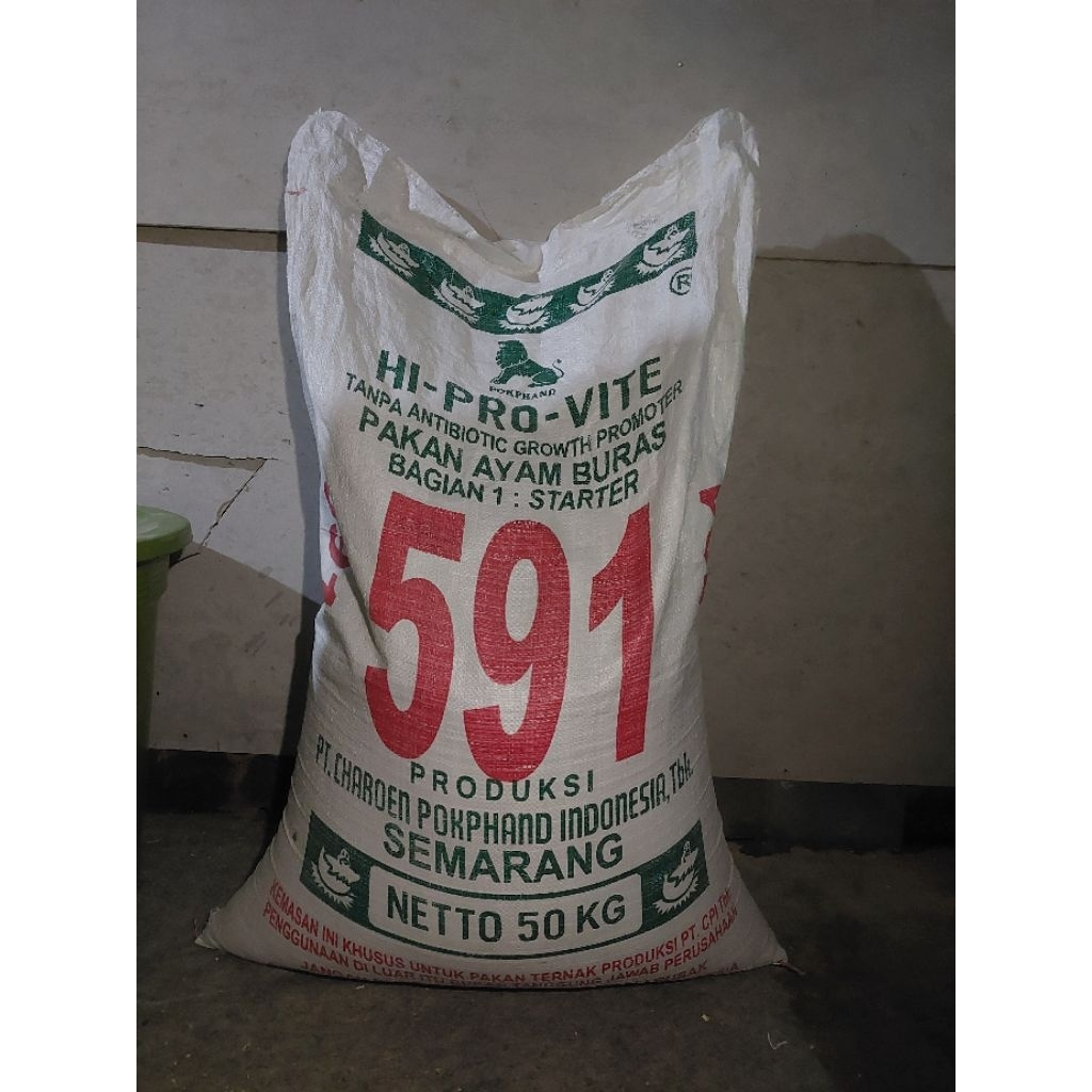 Pakan ayam buras HI-PRO-Vite 591