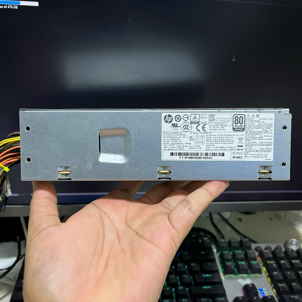 PSU CPU HP PRODESK 400 G3 SFF 180W 80+ BRONZE POWER SUPPLY