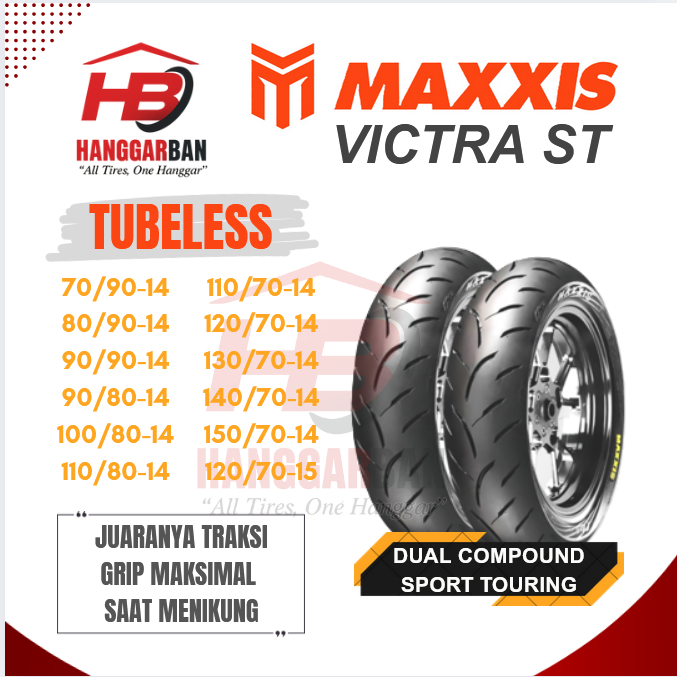 [ FREE PENTIL ] MAXXIS ban motor MATIC BEAT VARIO MIO SCOOPY AEROX LEXI X-MAX 100 110 120 130 140 15
