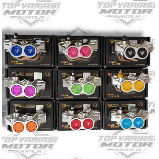 KALIPER TRACKTION formula 4 piston untuk semua motor