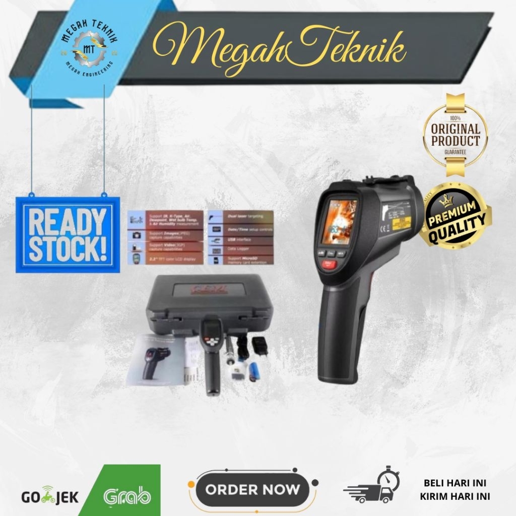 CEM DT-9861 Professional Infrared Video Thermometer with TFT color LCD display & Camera Funtion for 