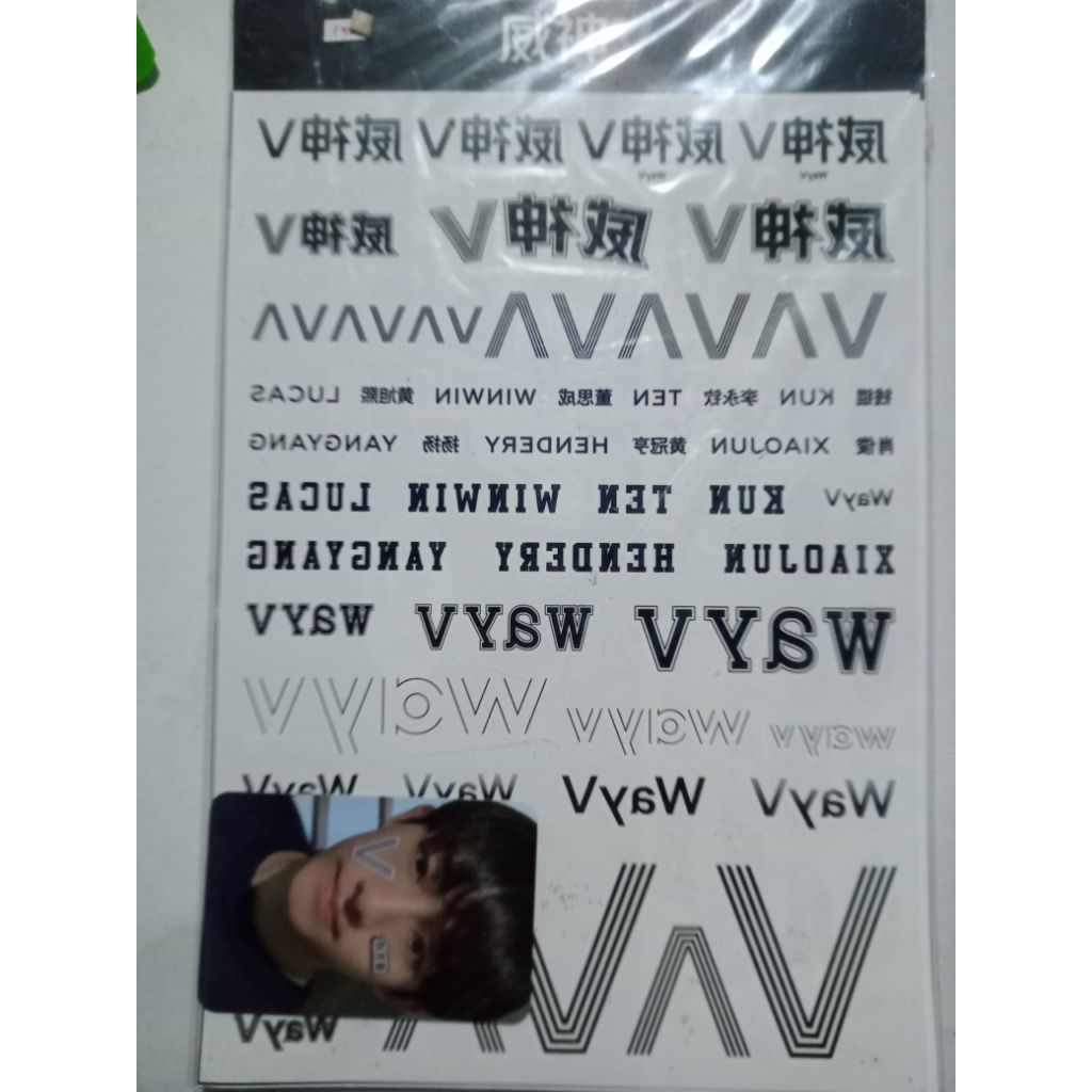 [ready ina] pc photocard winwin ar tatto wayv set sealed