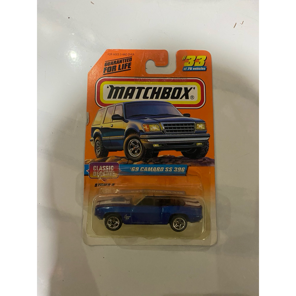 matchbox 69 camaro ss 396 classic decades series 5