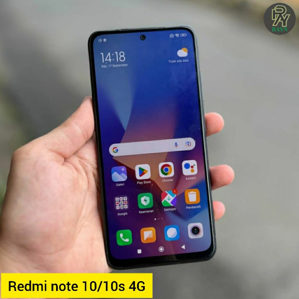 LCD ORIGINAL AMOLED plus frame Xiaomi redmi note 10 10s 4G BERGARANSI