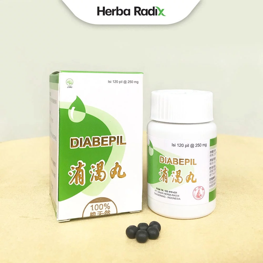 Diabepil / Xiao Ke Wan - Obat Herbal Membantu Meringankan Gejala Kencing Manis, Menurunkan Diabetes