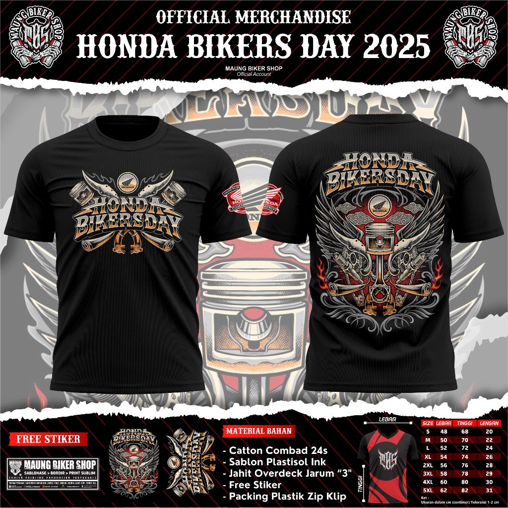 MAUNG_HONDA BIKER DAY 2025 || KAOS HONDA BIKER DAY 2025 || #GASKEHONDABIKERDAY2025