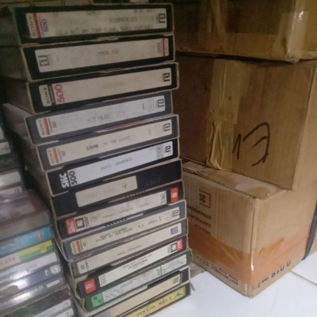 KASET  PITA  BETAMAX  VHS  CUCI STOK