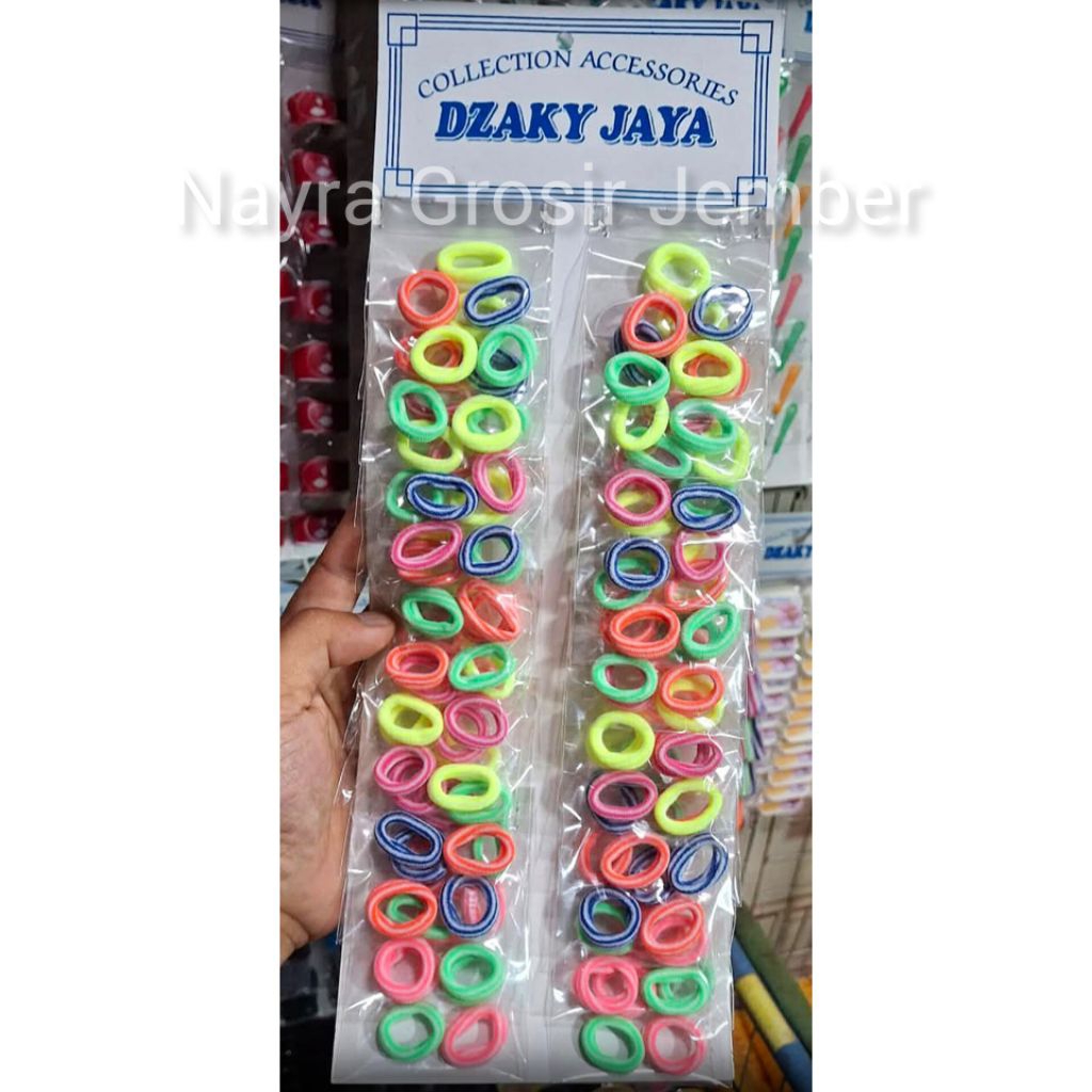 Tali Rambut Donat Mini Satu rentng isi 24 Sachet