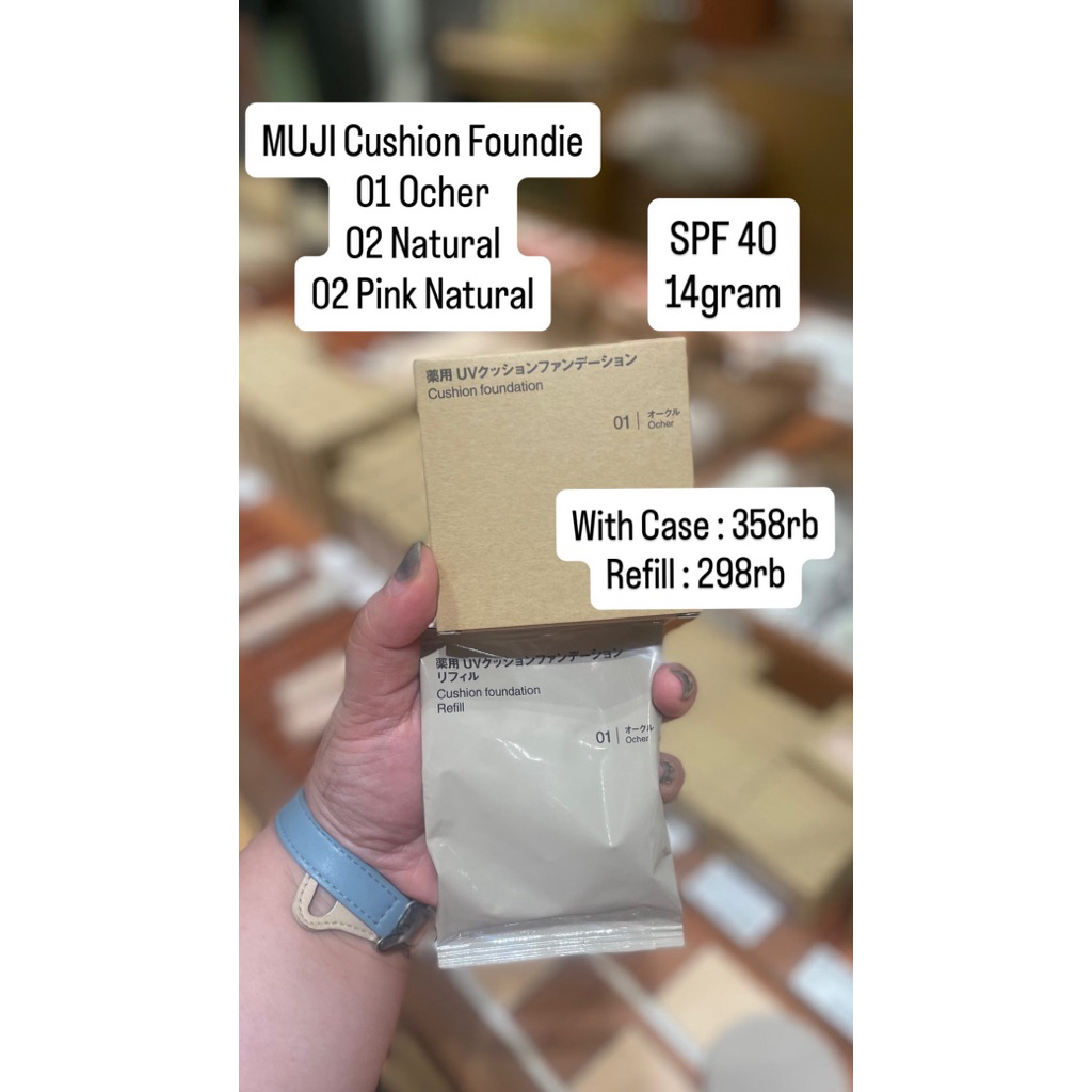 MUJI Japan Cushion Foundie Foundation SPF 40 14 gram
