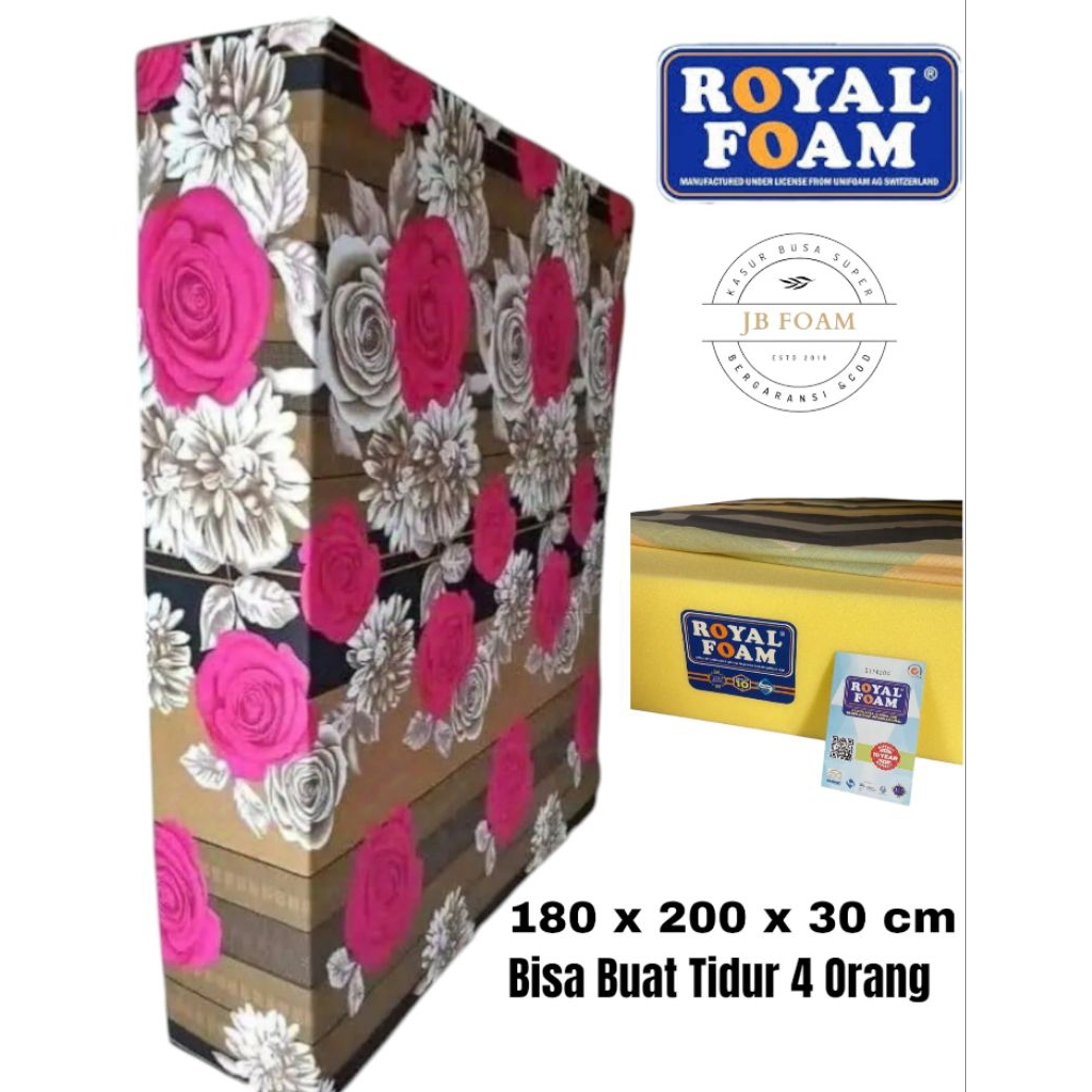 Kasur Busa Royal Foam D16 Ukuran 180 x 200 x 30 cm King Size Tebal 30 cm