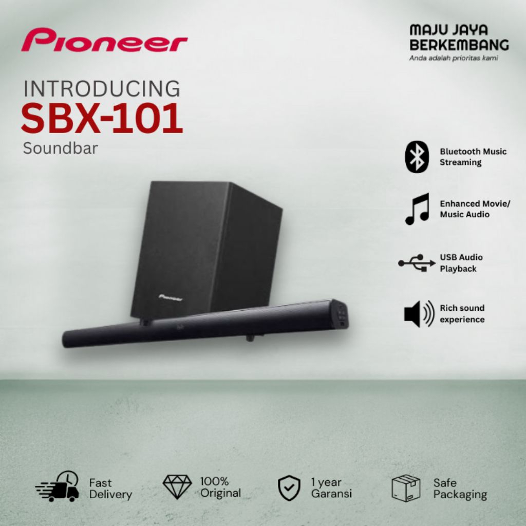 PIONEER SOUNDBAR SBX 101 / SBX101 / SBX-101 wireless bluetooth