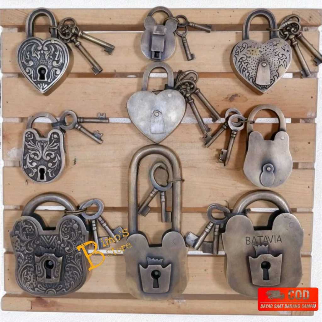 Kunci Gembok Kuningan Gembok Pintu Kuningan Antik