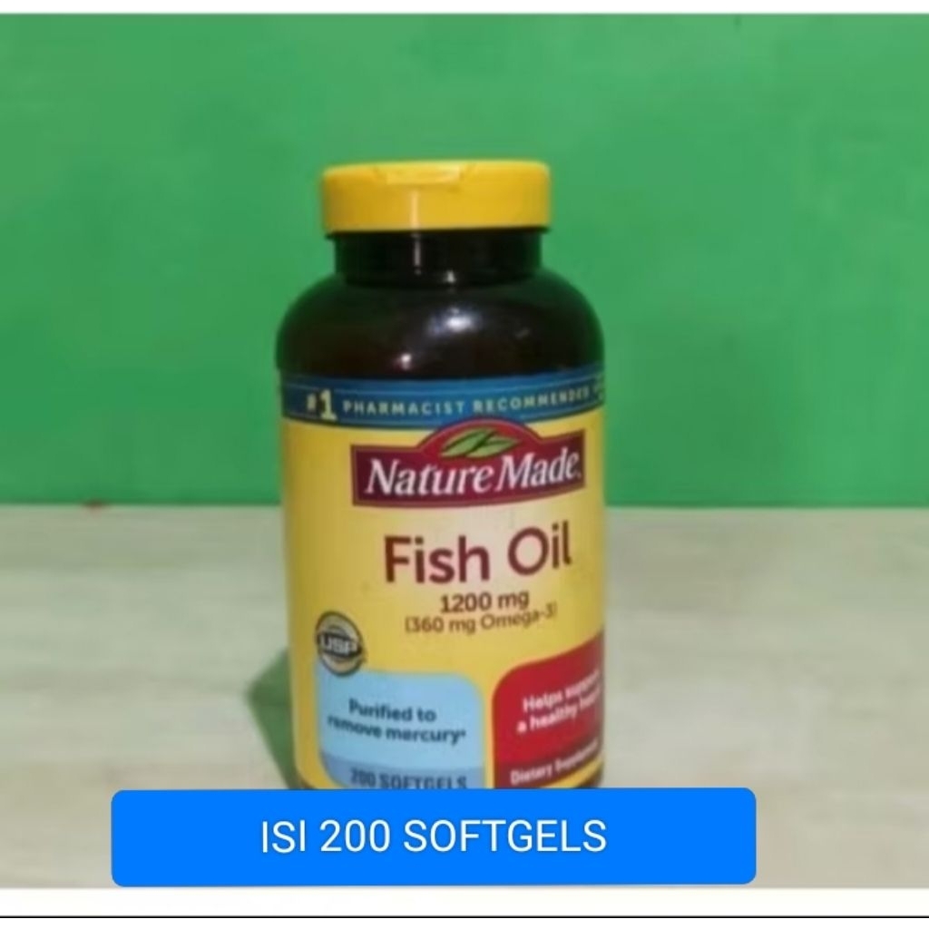 nature made fish oil 1200 mg isi 200 sofgel