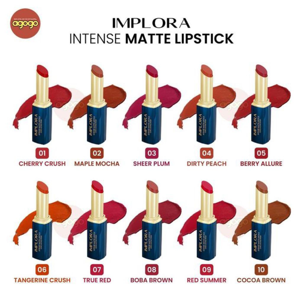 [ORI] Implora Intense Matte Lipstick - Lipstik Implora BPOM