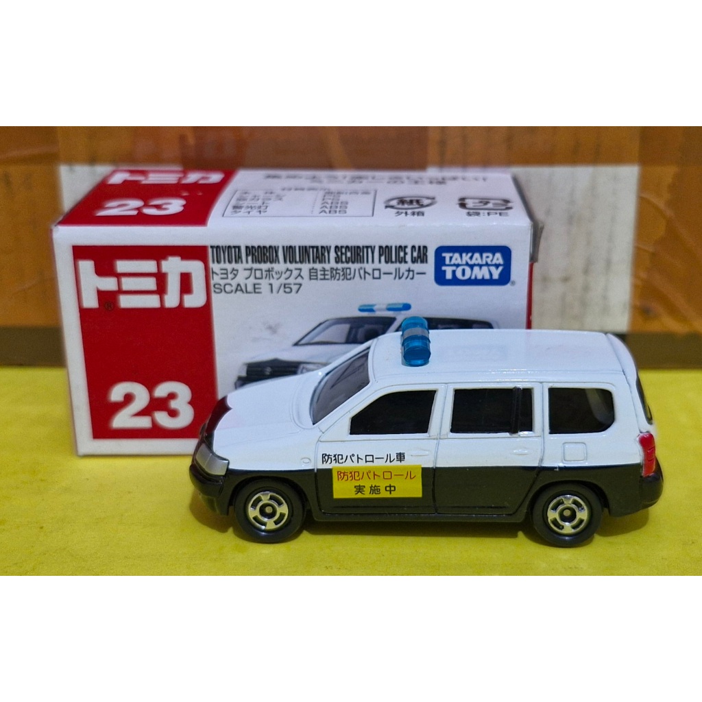Tomica 23 TOYOTA PROBOX VOLUNTARY SECURITY POLICE CAR