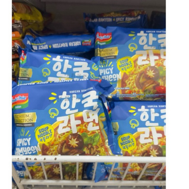 INDOMIE PREMIUM SPICY RAMYEON/INDOMIE KUAH SPICY RAMYEON/INDOMIE MIE KUAH KOREA/INDOMIE MIE KUAH/IND