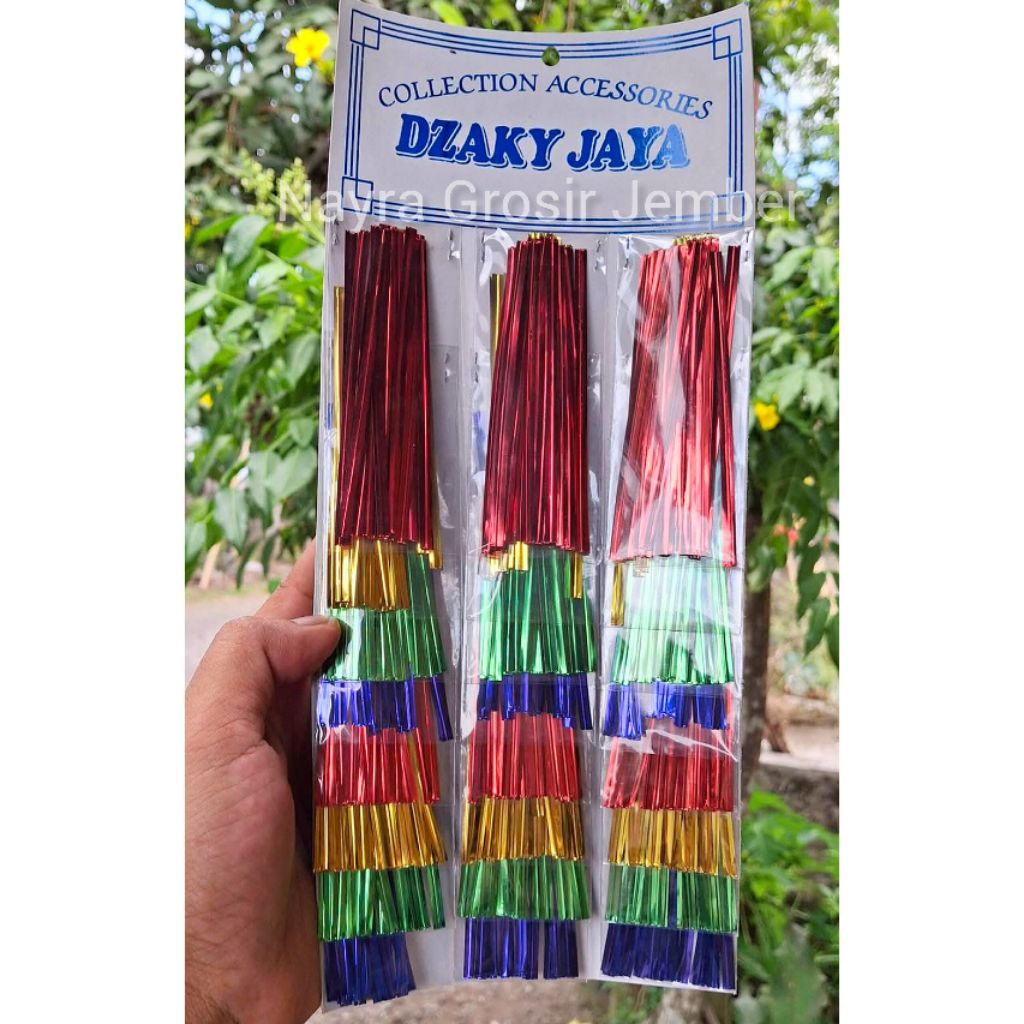 Tali Kawat Emas Tali Souvenir Kawat Ikat 1 Renteng Isi 24 Pcs