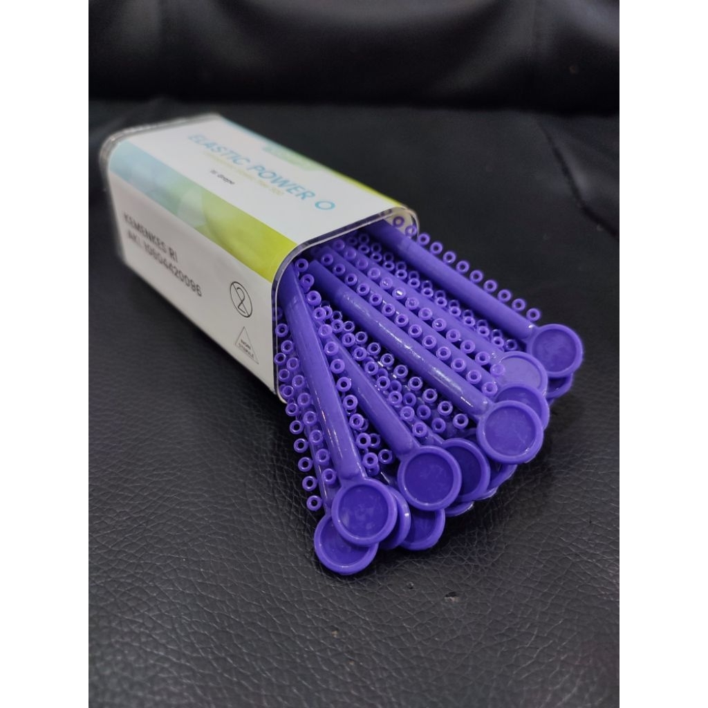 Power O AO Art Ortho Ungu Grape isi 10 Stick Dental O Ring Elastic Power O creative Original