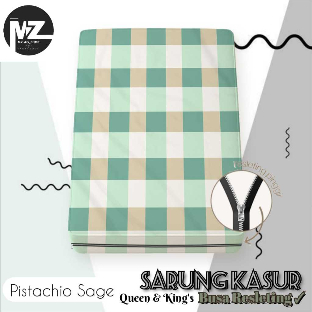 Sarung Kasur Busa Resleting 70X200X5 - 80X200X10 - 90X200X15 - 100X200X20 - 120x200x25 All Size Spre