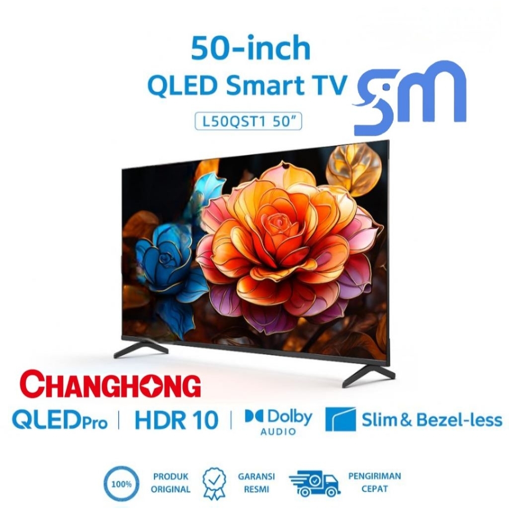 LED TV Changhong 50 inch L50QST1 QLED Google Smart TV Chang Hong