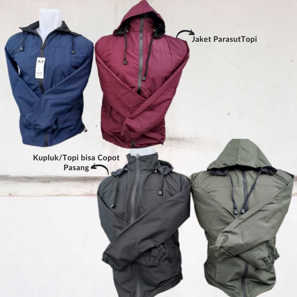 JAKET PRIA WINDBREAKER | JAKET PRIA KEREN | OOTD PRIA [WARNA HIJAU ARMY]