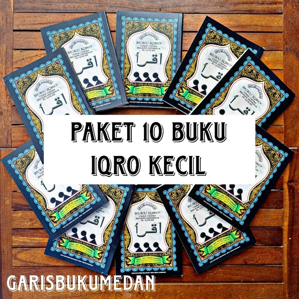 Paket Grosir 10 IQRO BENDEL KECIL termurah