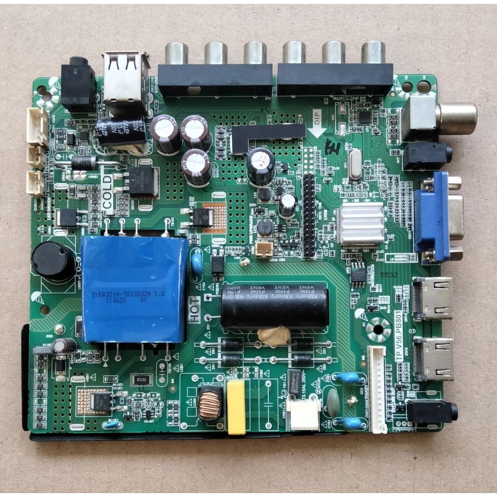 mb mobo mainboard led tv AKARI LE-40P88 original cabutan normal