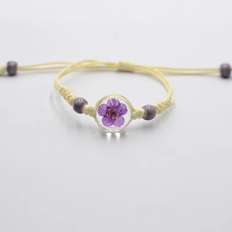 Gelang CouplGelang Couple Bestie Gelang Tali Korea Aesthetic Gelang Bunga Wanita Gelang Sahabat