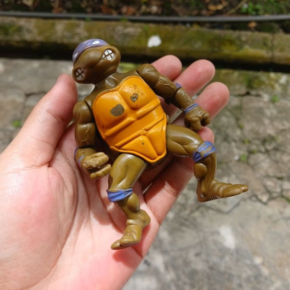 Action Figure Vintage Donatello TMNT Original Playmates Toys 1988