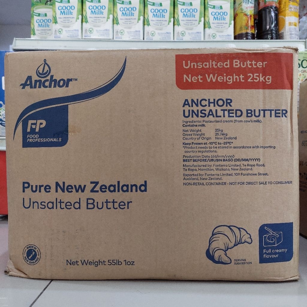 ANCHOR Unsalted Butter 25 kg | anchor butter unsalted | unsalted butter | butter anchor
