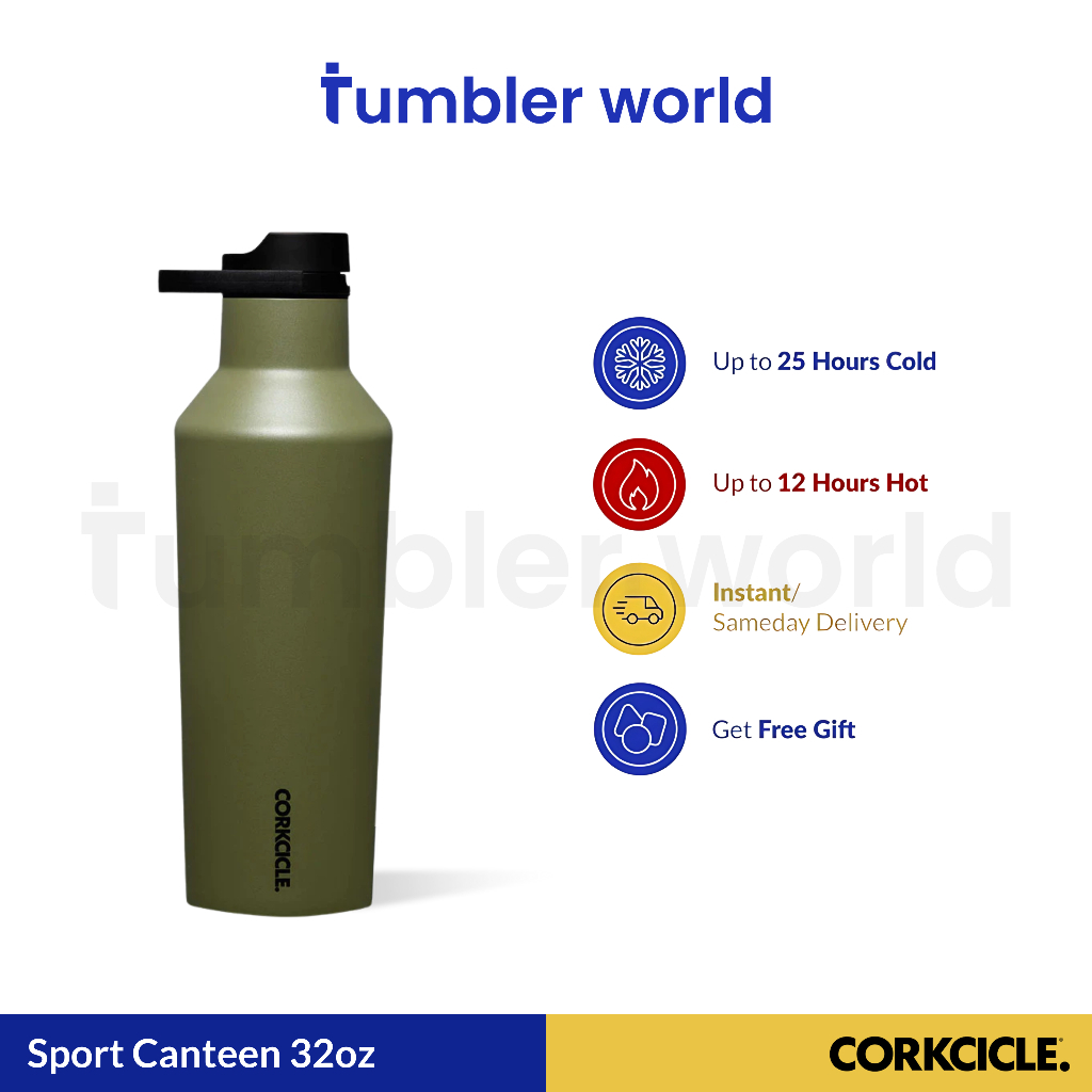 CORKCICLE Sport Canteen 32oz - Olive