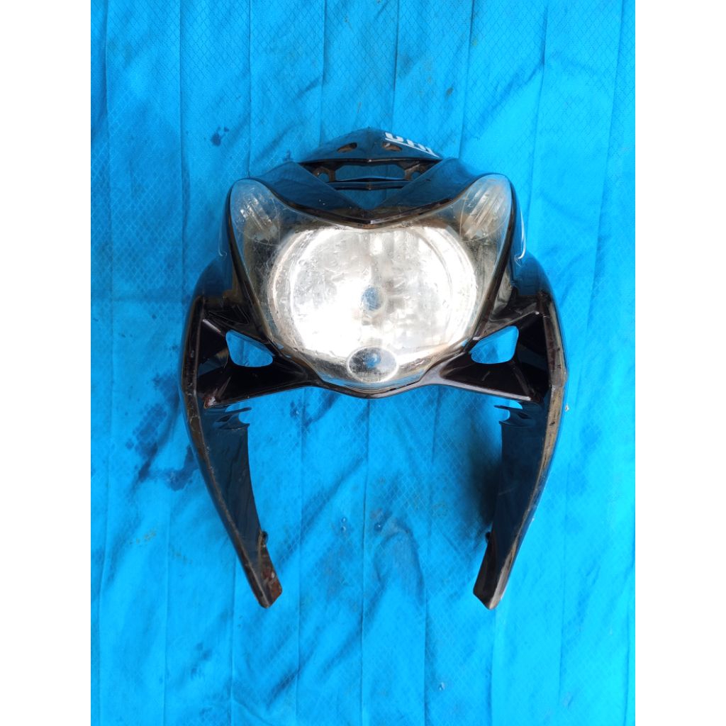 tameng depan Yamaha Mio soul karbu Original / tameng set reflektor Mio soul karbu Original copotan