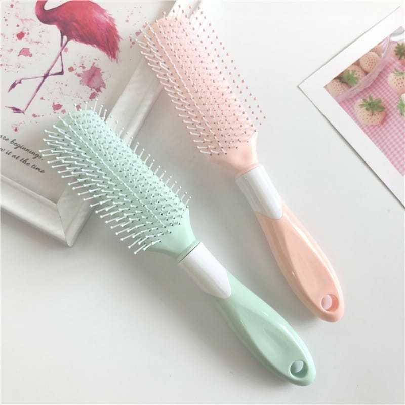 AMP - Sisir Rambut Bantal Udara Anti Kusut Rontok Multifungsi Hair Brush Massage Portable