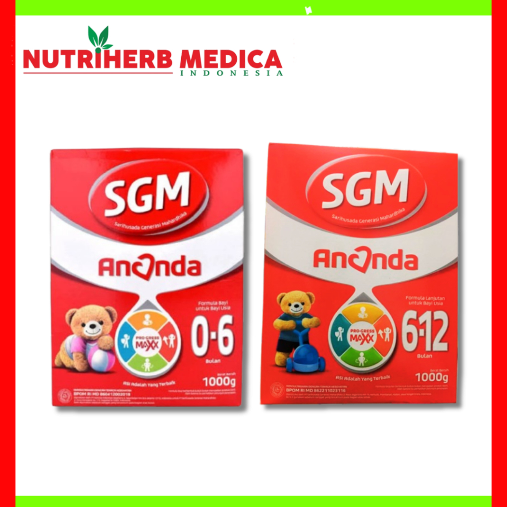 SGM Ananda 0-6 6-12 1000 Gram Susu Formula Anak SGM 0-6 6-12 Bulan 1kg