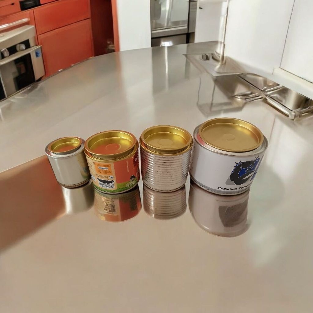 kaleng kosong 1/2 kg kaleng refil cat oplosan baru