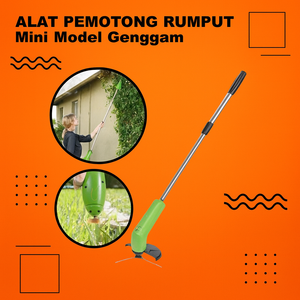 Alat Peralatan Mesin Pemotong Potong Pemangkas Pangkas Rumput Taman Listrik Portable Mini Zip Trimme