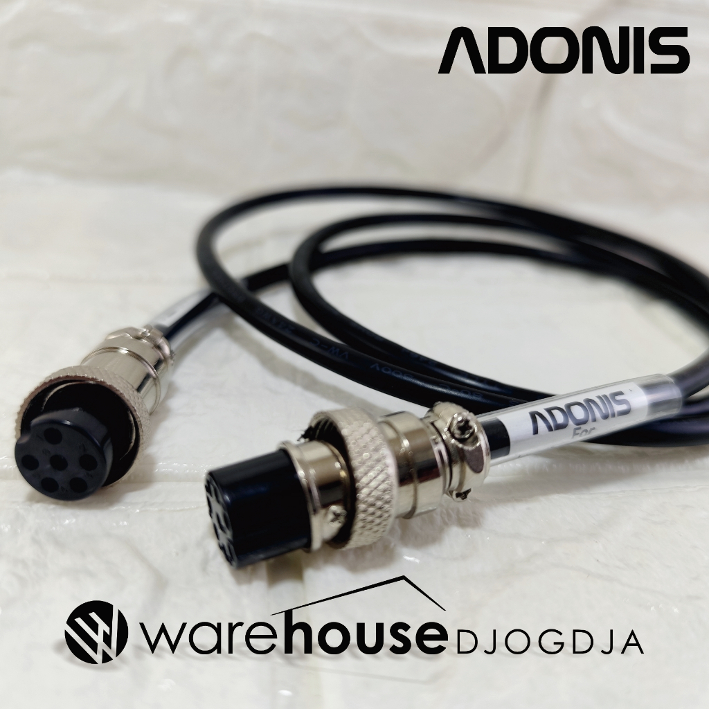Kabel P-86K Adonis Deks Microphone AM Series untuk Radio Komunikasi Rig Kenwood Konektor Mic CB 6 pi