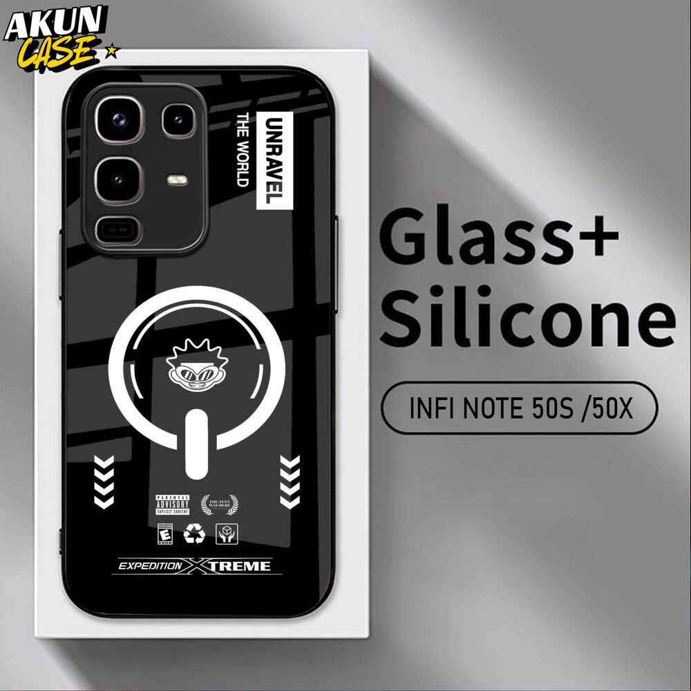 (B162) Softcase Kaca Acrilik For IINFINIX NOTE 50 50S 50X 50 PRO   - AkunCase
