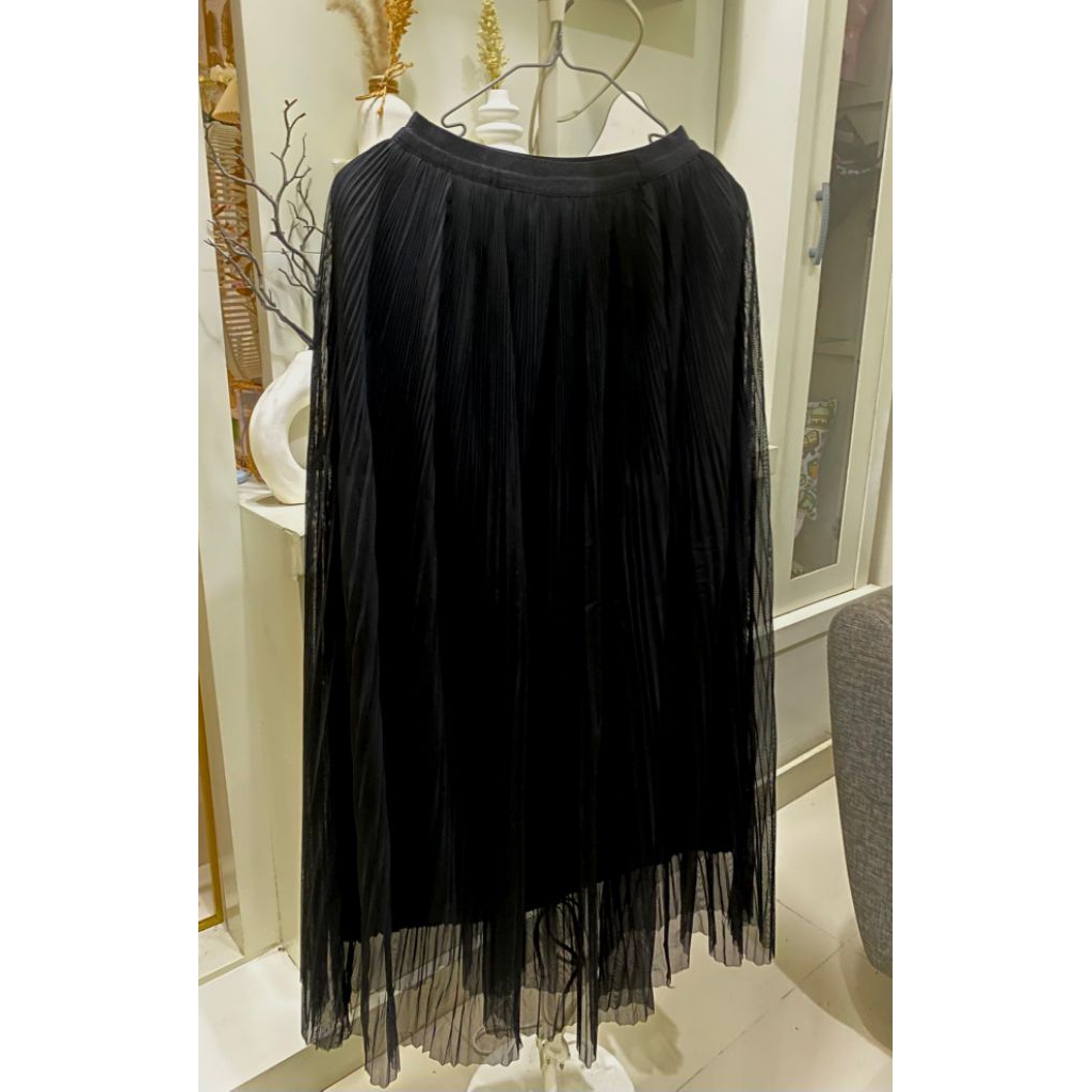 Rok Wanita Hitam Panjang Layer [PL]