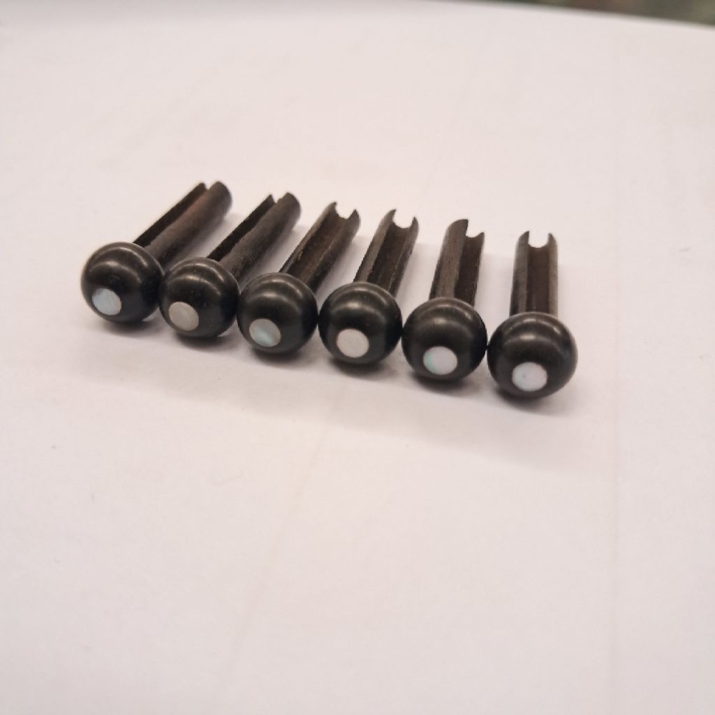 Pins Rose Wood Pearl / Pins Guitars Wood / Pins Gitar Bahan Kayu / Pins Senar Gitar Kayu