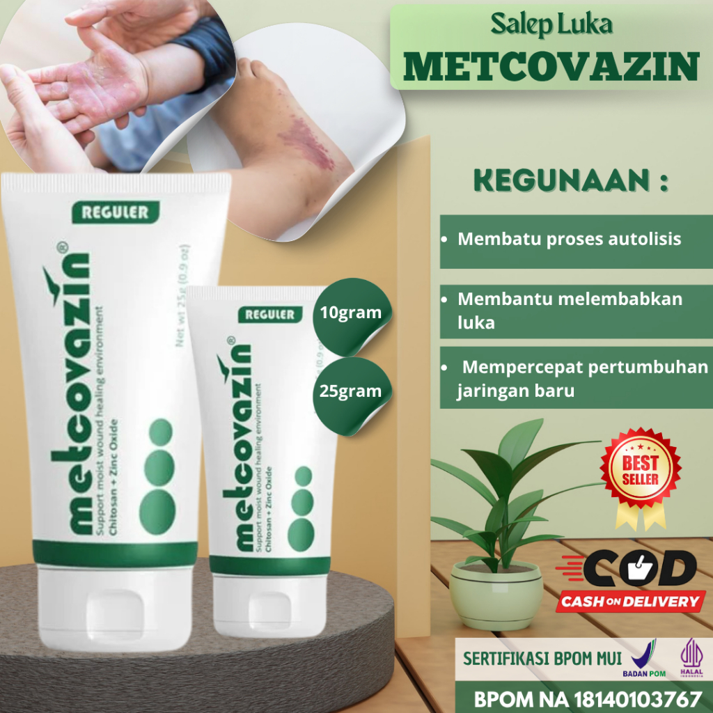 Salep Luka Metcovazin – Obat Luka Akibat Knalpot, Luka Gatal, Luka Diabetes