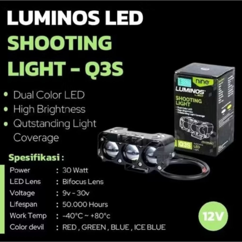 LAMPU SOROT SQL LUMINOS Q3S 3 MATA